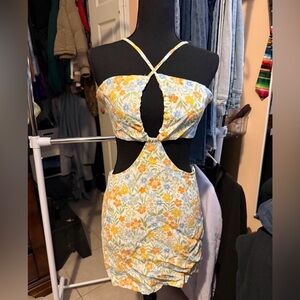 Floral Cutout Dress